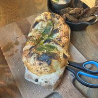 Spicy cheesy garlic bread (half)  at Plant A Pizza in Ghent