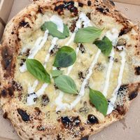 Quattro formaggi  at Plant A Pizza in Ghent