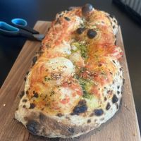 Spicy Cheesy Garlic Bread  at Plant A Pizza in Ghent