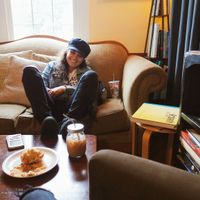 Cozy atmosohere and books to read. at Orange Cat Coffee Co. in Lewiston