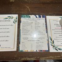 Menu   at Ethical Bean Company in East London