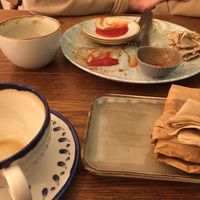 I was going to post a picture of the all day breakfast and falafel wrap, but they were too delicious and were eaten before the picture was taken. 😂  at Ethical Bean Company in East London