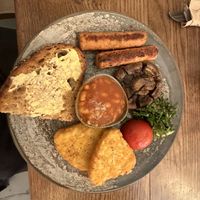A vegan 🌱 fry-up fit for a metalworker   at Ethical Bean Company in East London