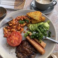 Vegan breakfast  at Ethical Bean Company in East London