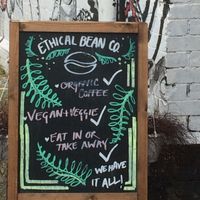 Menu at Ethical Bean Company in East London
