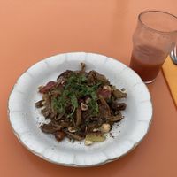 “A Forest” oyster mushroom dish  at Creatures in Paris
