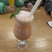 Pink pina colada mocktail  at Slow Boat Brewery in Beijing