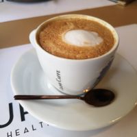 Almonds latte at Superfood Healthy Food Factory in Split