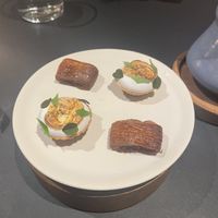 Mini pain au suisse and lemon meringue pies  at De Nieuwe Winkel in Nijmegen