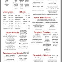 Juice Menu Bar at Mothers Market in Manhattan Beach