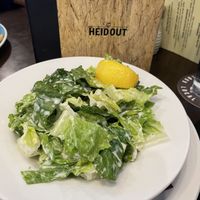 Vegan Caesar salad without croutons due to gluten allergy. So delicious I could have eaten a huge bowl and nothing else.   at The Heid Out  in Cranbrook