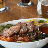Vegan tofu Korean bowl  at The Heid Out  in Cranbrook