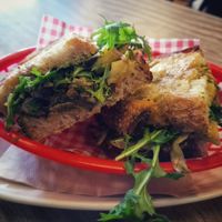 Miso Mushroom Toastie - 17 NZD at Morning Magpie - Maggie's in Dunedin
