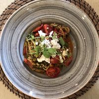 Zucchini noodle was fresh and tasty at Home of Franziska in Budapest