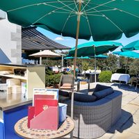 Outdoor seating at Buchenegg in Stallikon