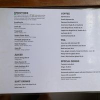 Menu Back at Pilgrim in Kampot