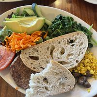 Vegan brekkie at Esselon Coffee Roasting Co in Hadley