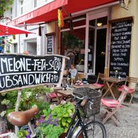 Terrace and entrance at Ludmilla's Coffee in Berlin