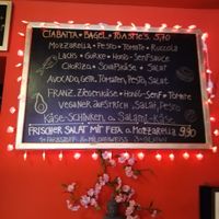 Interior menu at Ludmilla's Coffee in Berlin