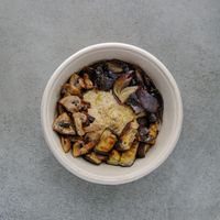 Home made hummus with roasted veggies! at Base V Juicery - Via dei Neri in Florence