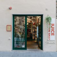 The entrace to our Juicery in Via dei Neri 46r at Base V Juicery - Via dei Neri in Florence
