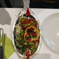 Grilled paneer dish from my dad (not vegan!) at Indian Crown in Leipzig