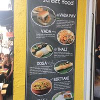 Menu card at Vegano in Bremen