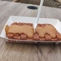 Vegetarian dutch Mexicano pindasaus at Daphne's Verse Friet in Middelharnis