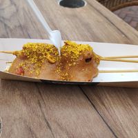 Vegan saté, awesome! at Daphne's Verse Friet in Middelharnis