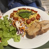 Tofu scramble for breakfast   at Go Vegan Cafe in Phuket