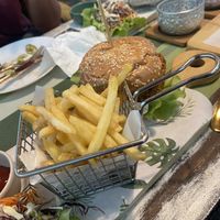 Chick burger my favorite!  at Go Vegan Cafe in Phuket