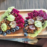 Peanut butter toast at Go Vegan Cafe in Phuket