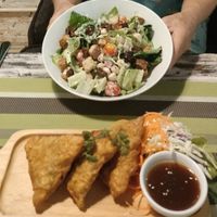 Salad & Samosa at Go Vegan Cafe in Phuket