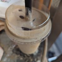Cookie dough smoothie (couldn't taste any cookie dough) at Go Vegan Cafe in Phuket