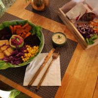 Protein power and wrap at Go Vegan Cafe in Phuket