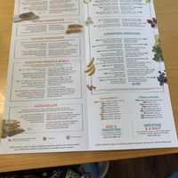 Inside of the menu at Tropical Smoothie Cafe - Hwy 98 in Lakeland