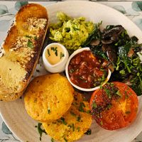 Vegan big brekkie at Rosetta in Paraparaumu