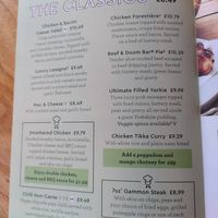 Menu, May 2021 at The Freeman in Bridlington