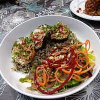 Healthy salad at The Wildflour Cafe in Brighton