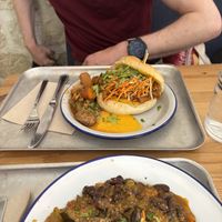 Soy protein bao   at Le Crémieux in Paris