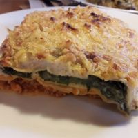 Lasaña vegana at A Morena in Lugo