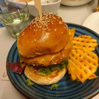 Hamburguesa vegan at Cosechas in Tenerife