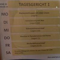 vegan meals at the bistro/bakery at Biomare - Plagwitz in Leipzig