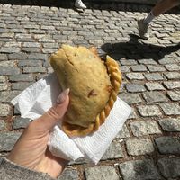 Vegan empanada   at Los Kamikazes in Colonia Del Sacramento