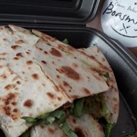 Vegan piadina at Boas Migas in Burela