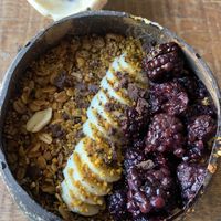 Açai bowl  at El Tiburon in Mazunte