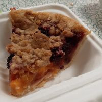 Blackberry peach pie at Hartland Diner  in Hartland