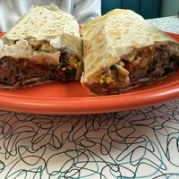 Rancheros wrap   at Hartland Diner  in Hartland