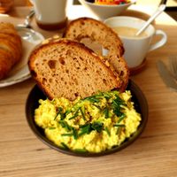 Scrambled Tofu at Plant Base in Berlin