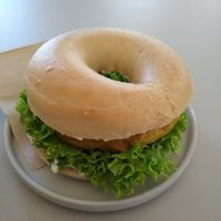 Omelette* sandwich at Plant Base in Berlin